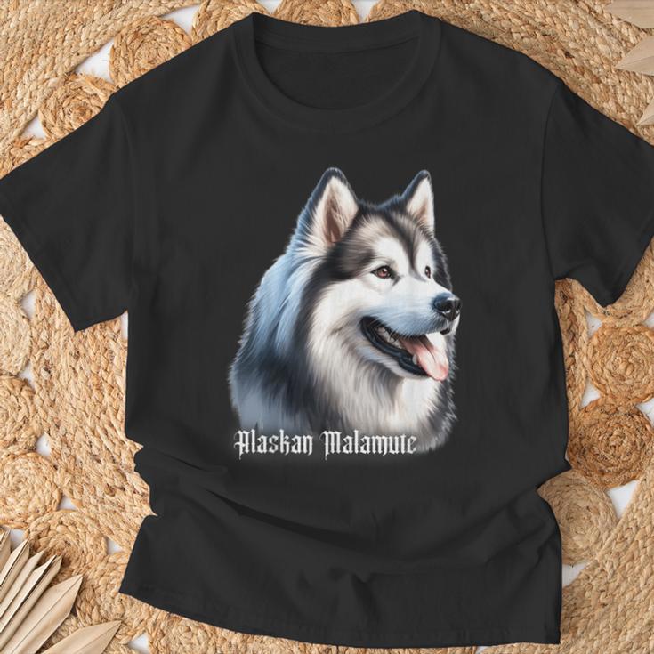 アラスカン・マラミュート犬 Tシャツ 高齢者への贈り物