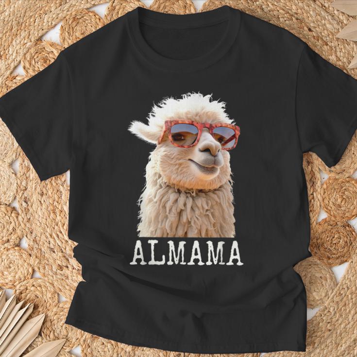 アルママ かわいい アルパカ ママ ダジャレ ラマ プレママ 家族 マタニティ 動物 Tシャツ 高齢者への贈り物