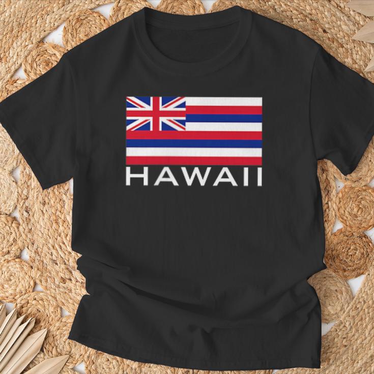 アロハのハワイ州旗 Tシャツ 高齢者への贈り物