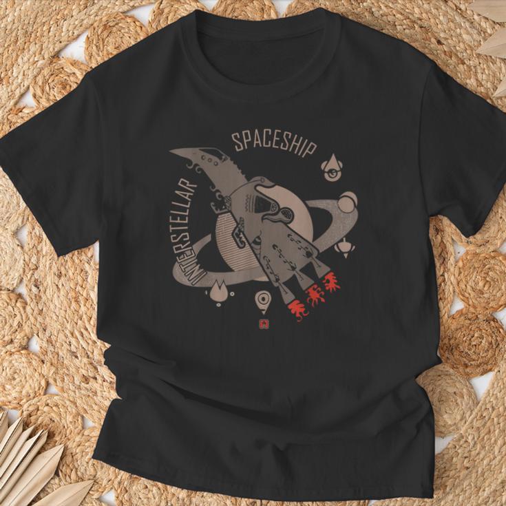 インターステラー 宇宙船 惑星 宇宙 旅行 Tシャツ 高齢者への贈り物