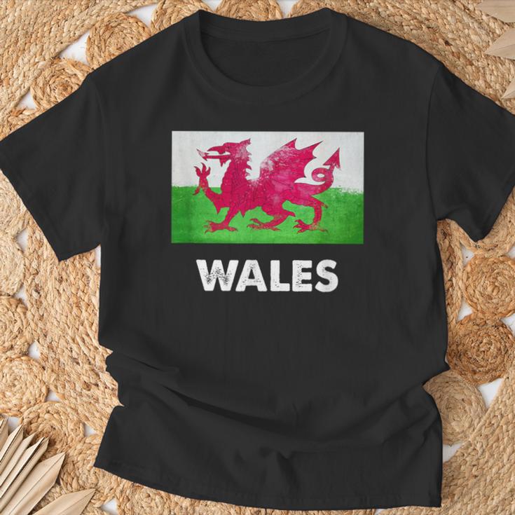 ウェールズ国旗tシャツ Tシャツ 高齢者への贈り物