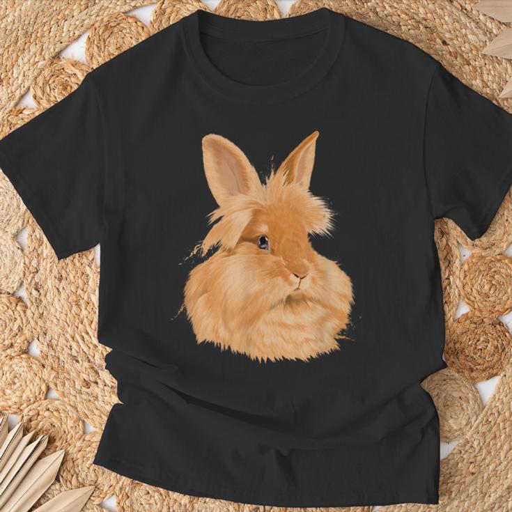 ウサギ ライオンヘッド ウサギ Tシャツ 高齢者への贈り物