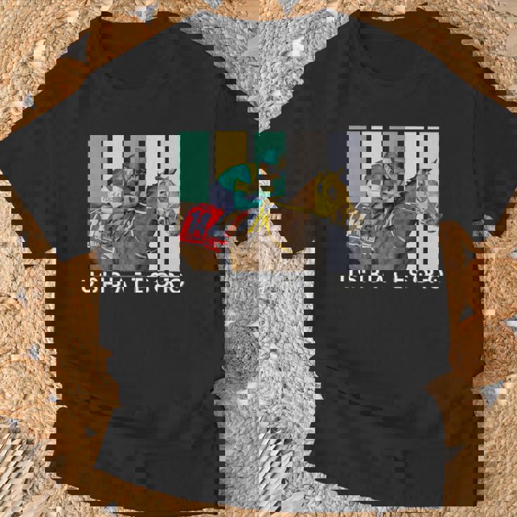 ウシュバテソロ 馬 競馬ファン デルマール サンタアニタ Tシャツ 高齢者への贈り物