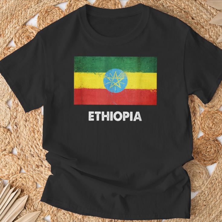 エチオピア国旗tシャツ Tシャツ 高齢者への贈り物