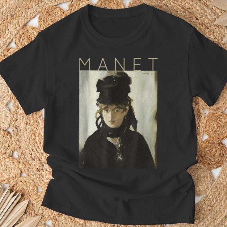 エドゥアール・マネ スミレの花束とベルテ・モリゾ Tシャツ 高齢者への贈り物