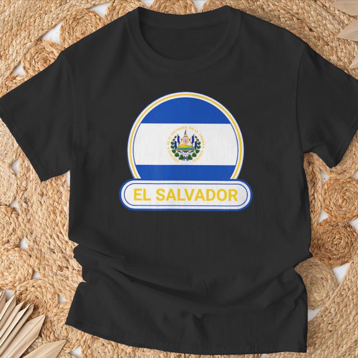 エルサルバドル国バッジ エルサルバドル国旗 Tシャツ 高齢者への贈り物