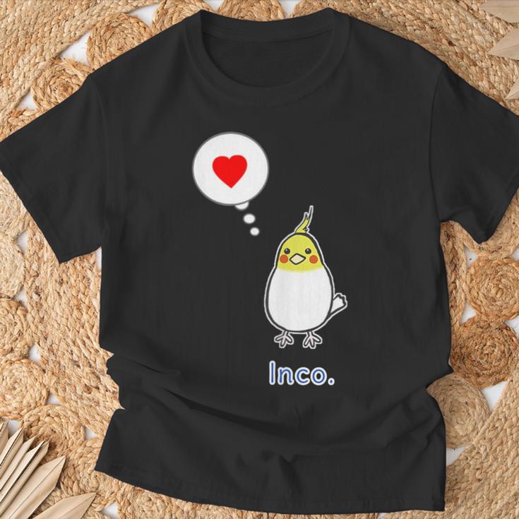 オカメインコ さん『ハート』フキダシ 鳥【どうぶつフレンズ】動物 イラスト Tシャツ 高齢者への贈り物