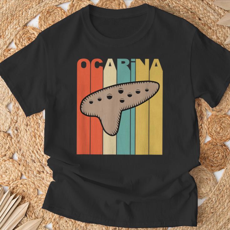 オカリナ レトロ Tシャツ 高齢者への贈り物