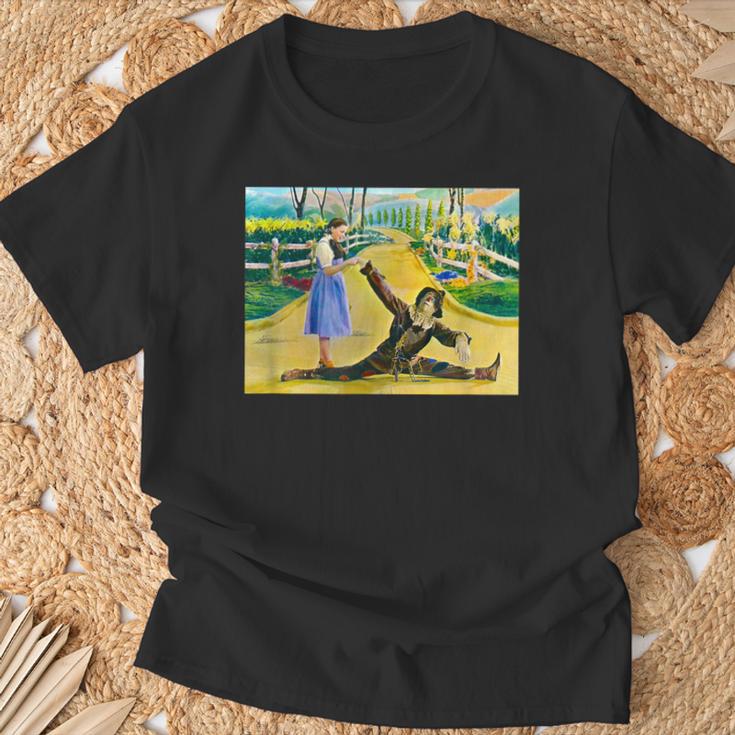 オズの土地 ドロシー・オズ かかし ビンテージ オズの魔法使い ポスター Tシャツ 高齢者への贈り物