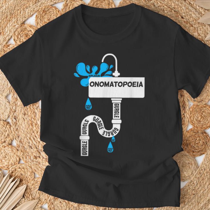 オノマトペ 創作文 英語教師 Tシャツ 高齢者への贈り物