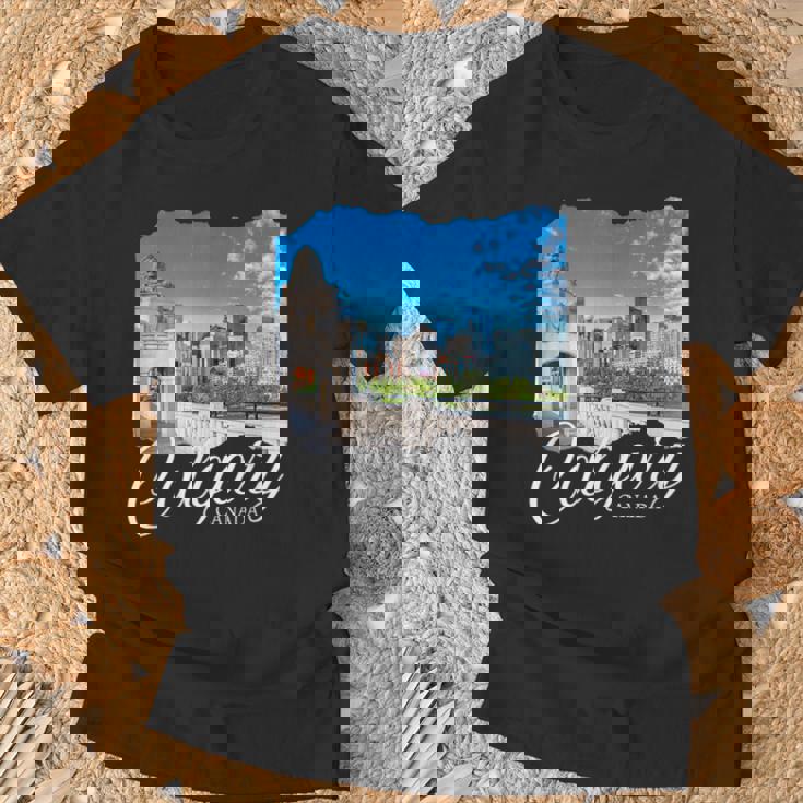 カナダのお土産カルガリー Tシャツ 高齢者への贈り物