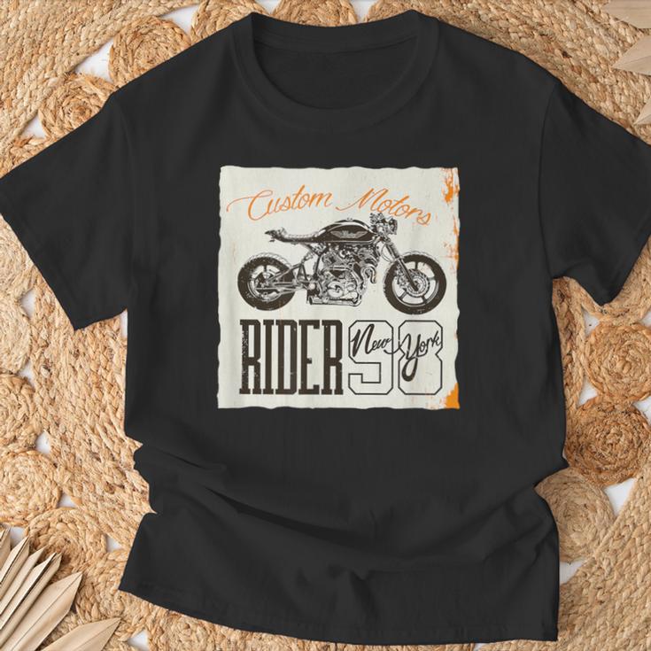 カフェレーサー カスタム バイク おしゃれ オートバイ ライダー イラスト Tシャツ 高齢者への贈り物
