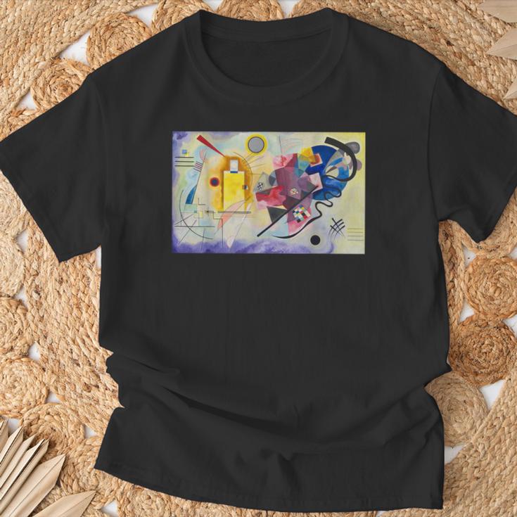 カンディンスキー 抽象芸術 黄色 赤 青 Tシャツ 高齢者への贈り物