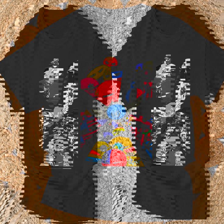 カントリーボール 世界旗 Tシャツ 高齢者への贈り物