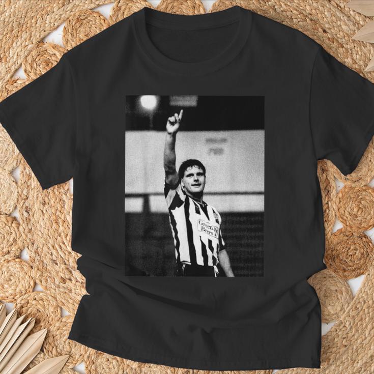 ガッツァ・ガスコイン・ウェーブ ニューカッスル・ユナイテッド ポーツマスフットボール Tシャツ 高齢者への贈り物