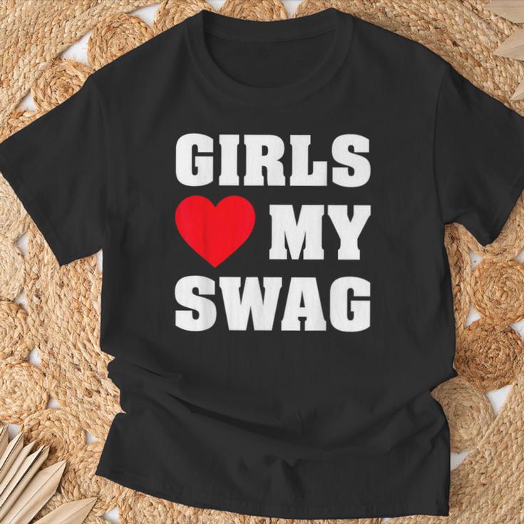 ガールズ・ラブ・マイ・スワッグ Tシャツ 高齢者への贈り物