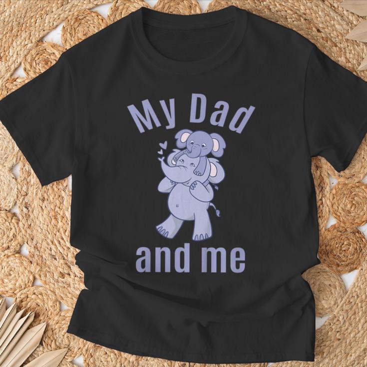 キッズ お父さん お父さん 息子 娘 ゾウ 男の子 女の子 Tシャツ 高齢者への贈り物