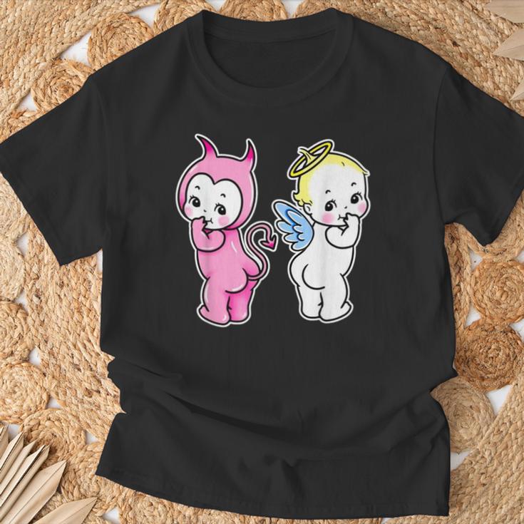 キューピー ベビー エンジェル デビル ケルブ Tシャツ 高齢者への贈り物