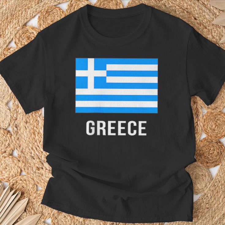 ギリシャの国旗 Tシャツ 高齢者への贈り物