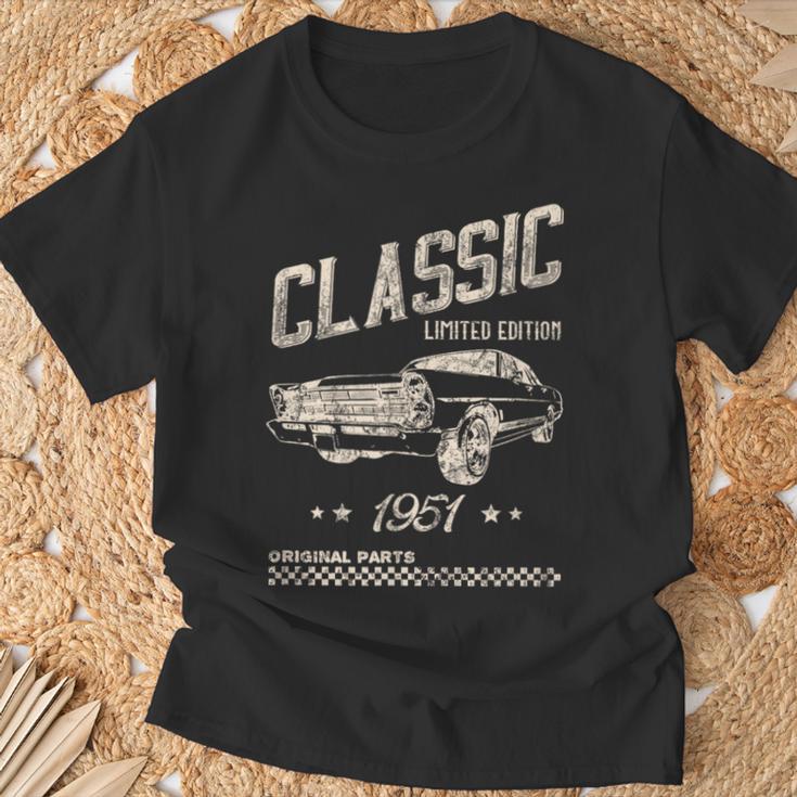 クラシック 1951 限定版 ヴィンテージ レトロ 車 誕生日 Tシャツ 高齢者への贈り物