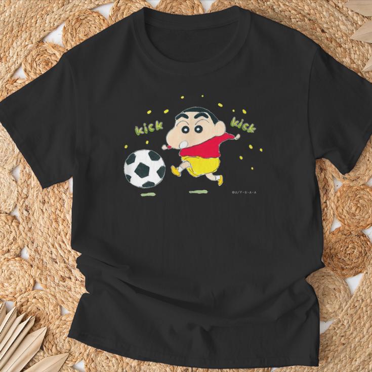 クレヨンしんちゃん しんちゃんとサッカー Tシャツ 高齢者への贈り物