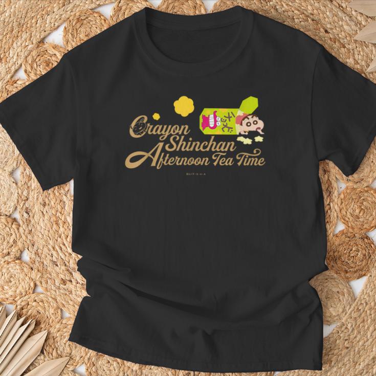 クレヨンしんちゃん チョコビとしんちゃんのティータイム Tシャツ 高齢者への贈り物