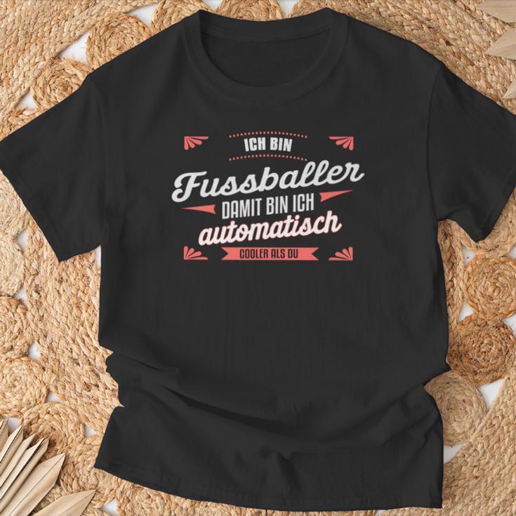 クールなフットボール選手 フットボール選手の言葉 長袖tシャツ Tシャツ 高齢者への贈り物