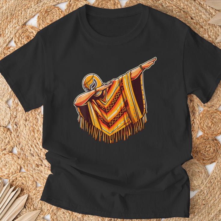 クールダビングレスラーポンチョ、ルチャドールマスクルチャリブレ Tシャツ 高齢者への贈り物