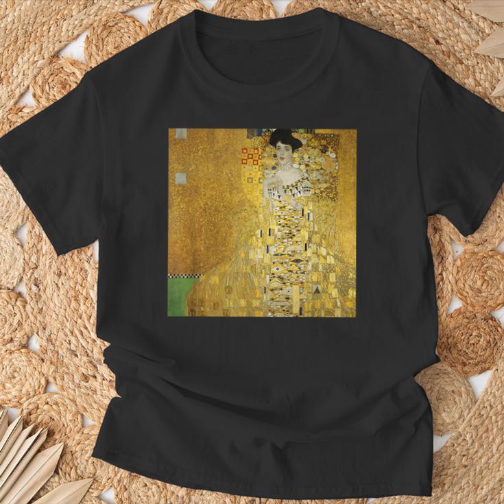 グスタフ・クリムトによるアデル・ブロッホ・バウアー1世の肖像1907 Tシャツ 高齢者への贈り物