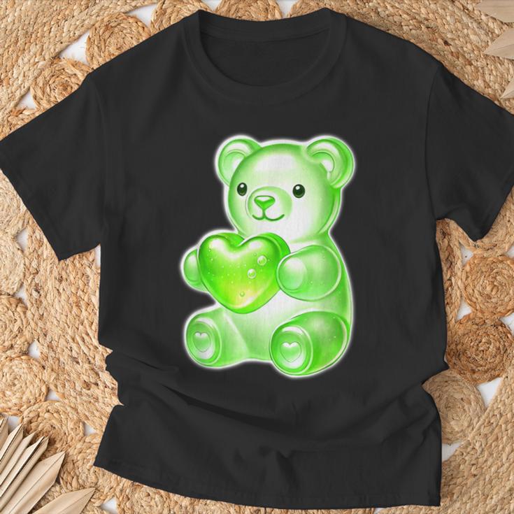 グミベア キャンディ ハート グリーン Tシャツ 高齢者への贈り物