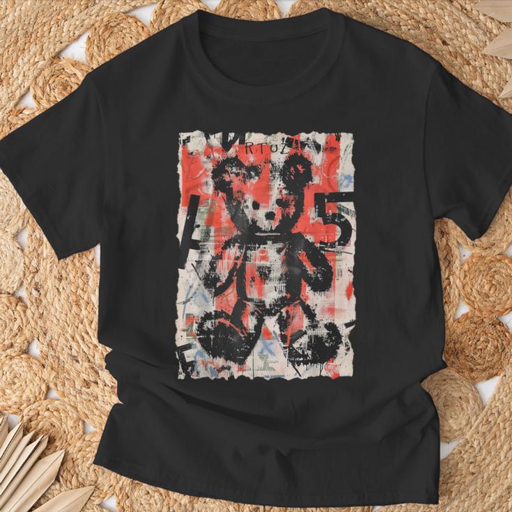 グラフィティテディベア エッジー ビンテージ レトロ アーバン ストリートウェア Tシャツ 高齢者への贈り物