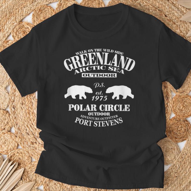 グリーンランド ホッキョクグマ Tシャツ 高齢者への贈り物