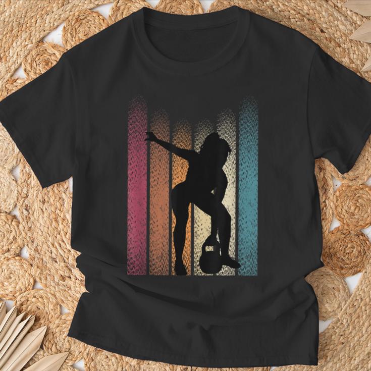 ケトルベル レトロ ワークアウト パワーリフティング ボディビルダー パンプペン Tシャツ 高齢者への贈り物