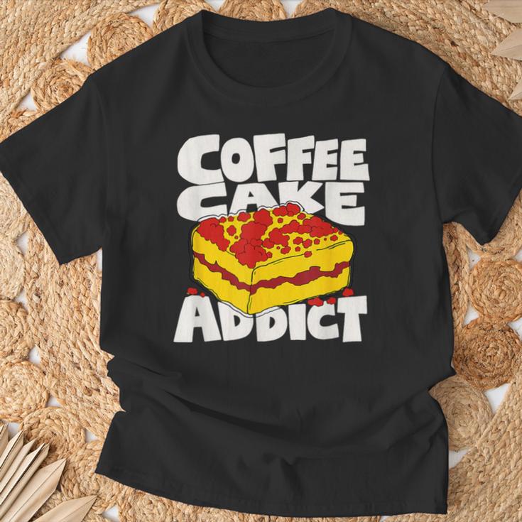 コーヒーケーキ好きのレトロなグラフィック。 Tシャツ 高齢者への贈り物