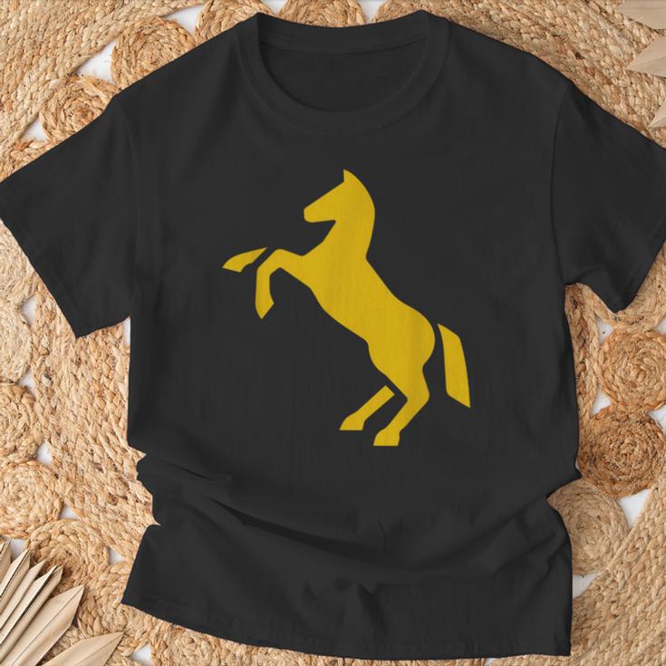 ゴールデンホースデザイン ファニーtシャツ かわいいスタリオン ゴールドギフト Tシャツ 高齢者への贈り物