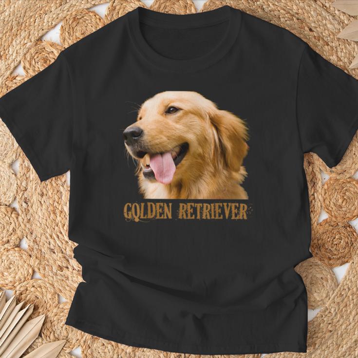 ゴールデンレトリバーの顔 ゴールデンレトリバーの犬の恋人 Tシャツ 高齢者への贈り物