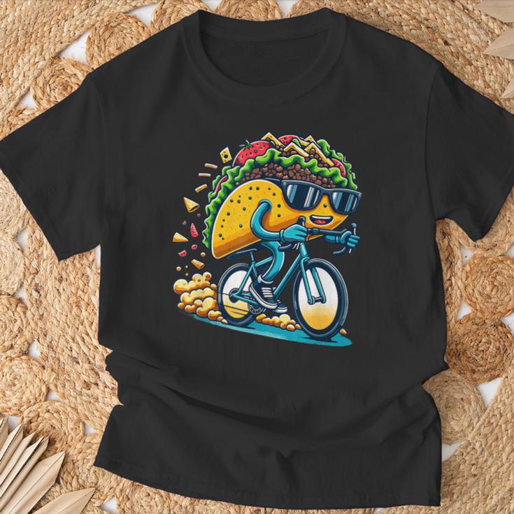 サイクリング タコス ロードバイク 自転車 サイクリスト Tシャツ 高齢者への贈り物