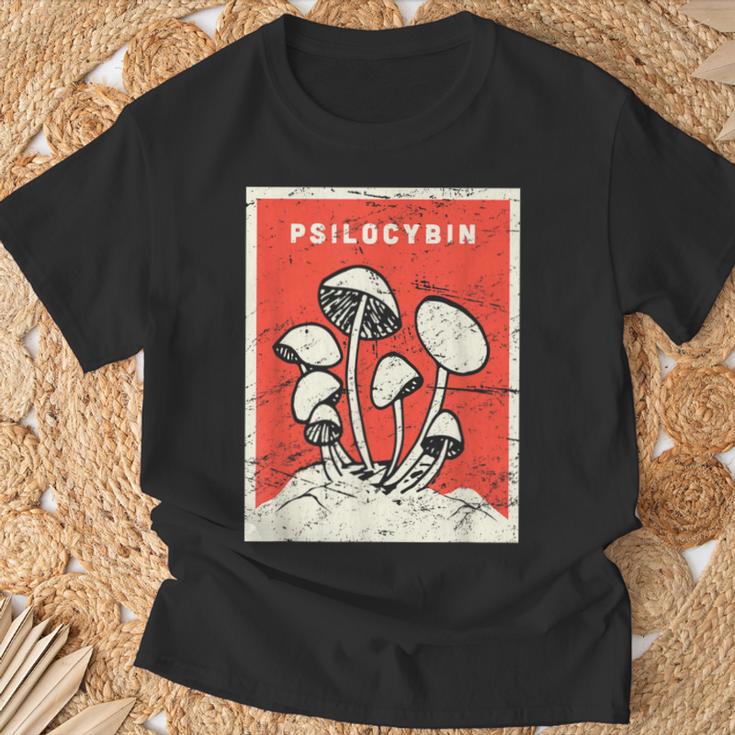 サイロシビンtシャツ レトロサイケデリックマジックマッシュルーム Tシャツ 高齢者への贈り物