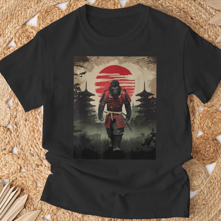サムライ ビッグフット 日本のヴィンテージ 浮世絵 アート愛好家 Tシャツ 高齢者への贈り物