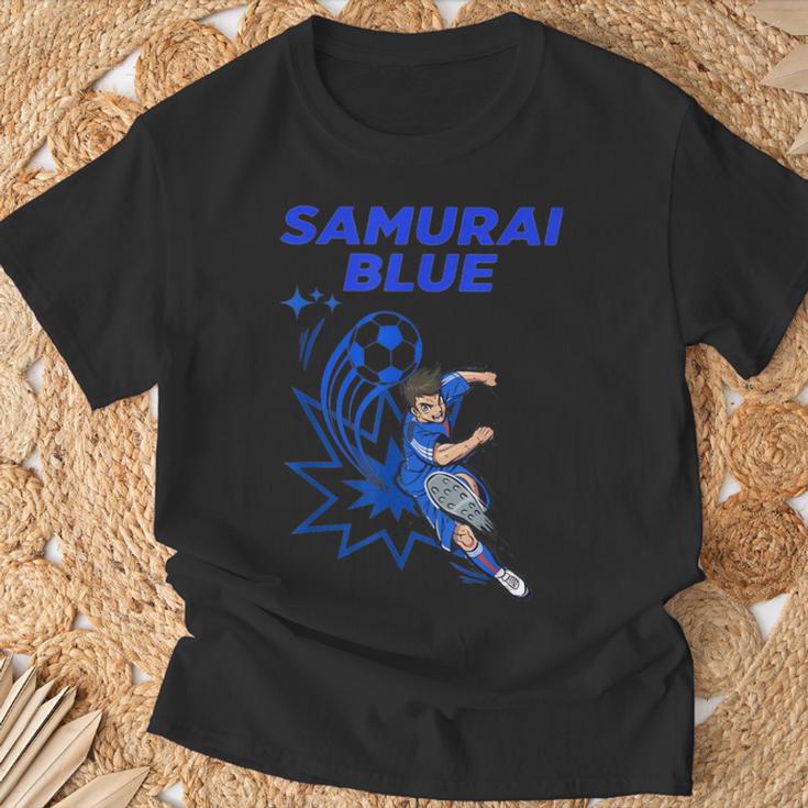 サムライブルーamurai Blue サッカー代表 漫画アニメ Tシャツ 高齢者への贈り物
