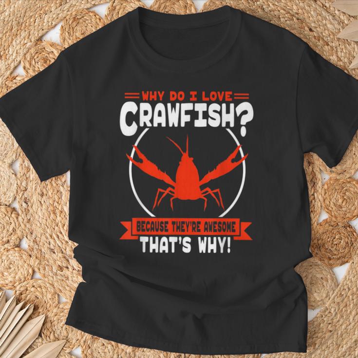 ザリガニが大好きな理由-素晴らしいザリガニ Tシャツ 高齢者への贈り物
