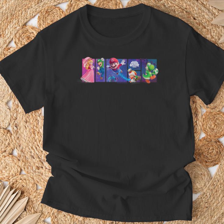 ザ・スーパーマリオギャラクシー・ムービー Cosmic Hero Panels Tシャツ 高齢者への贈り物