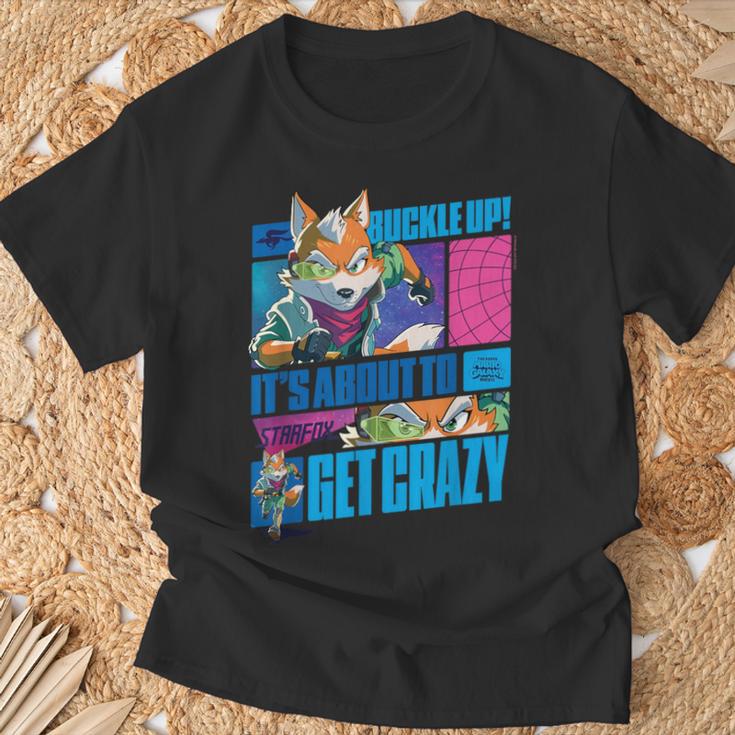 ザ・スーパーマリオギャラクシー・ムービーtarfox Buckle Up Action Tシャツ 高齢者への贈り物