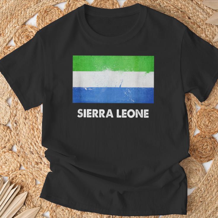 シエラレオネ国旗tシャツ Tシャツ 高齢者への贈り物