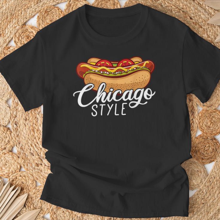 シカゴスタイル ホットドッグギフト ホットドッグ Tシャツ 高齢者への贈り物