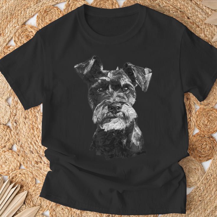シュナウザー 顔 かわいい 犬好き 男性 女性 黒 白 Tシャツ 高齢者への贈り物