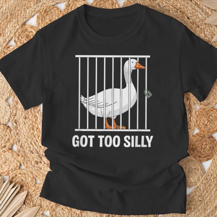 シリー・グースtシャツバカになりすぎた Tシャツ 高齢者への贈り物