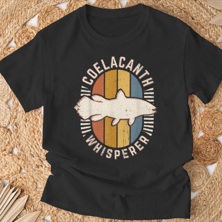 シーラカンスウィスパラー ヴィンテージ クラシック レトロ 動物 愛 Tシャツ 高齢者への贈り物
