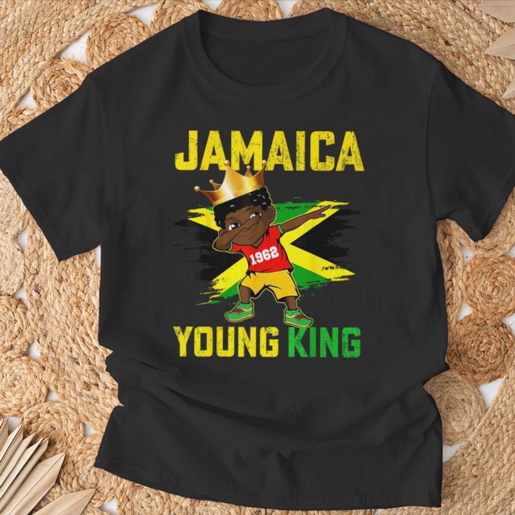 ジャマイカ キング 61Th Celebrating 1952 ブラック 男の子 キッズ 幼児 Tシャツ 高齢者への贈り物