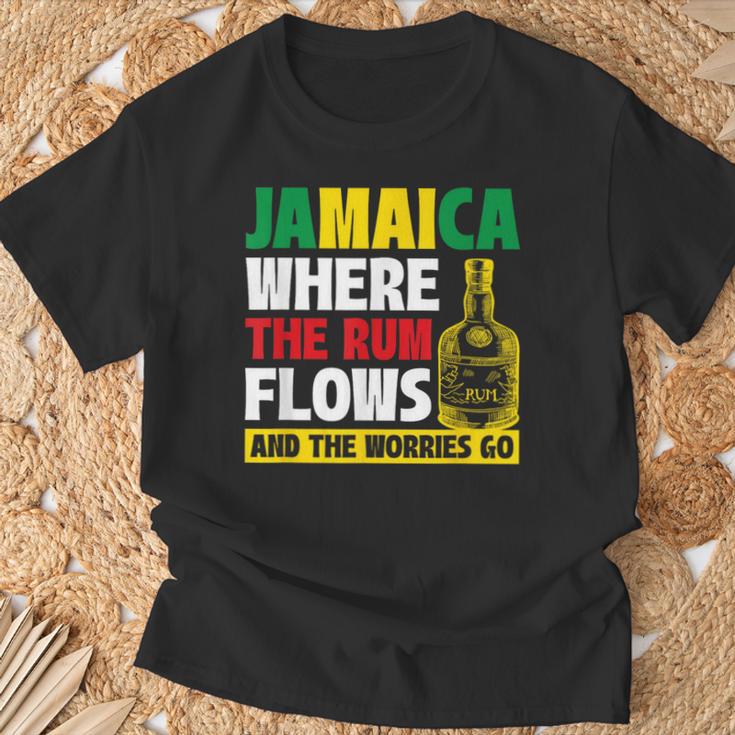 ジャマイカラム、レゲエ、ビーツ、ジャマイカバケーション Tシャツ 高齢者への贈り物